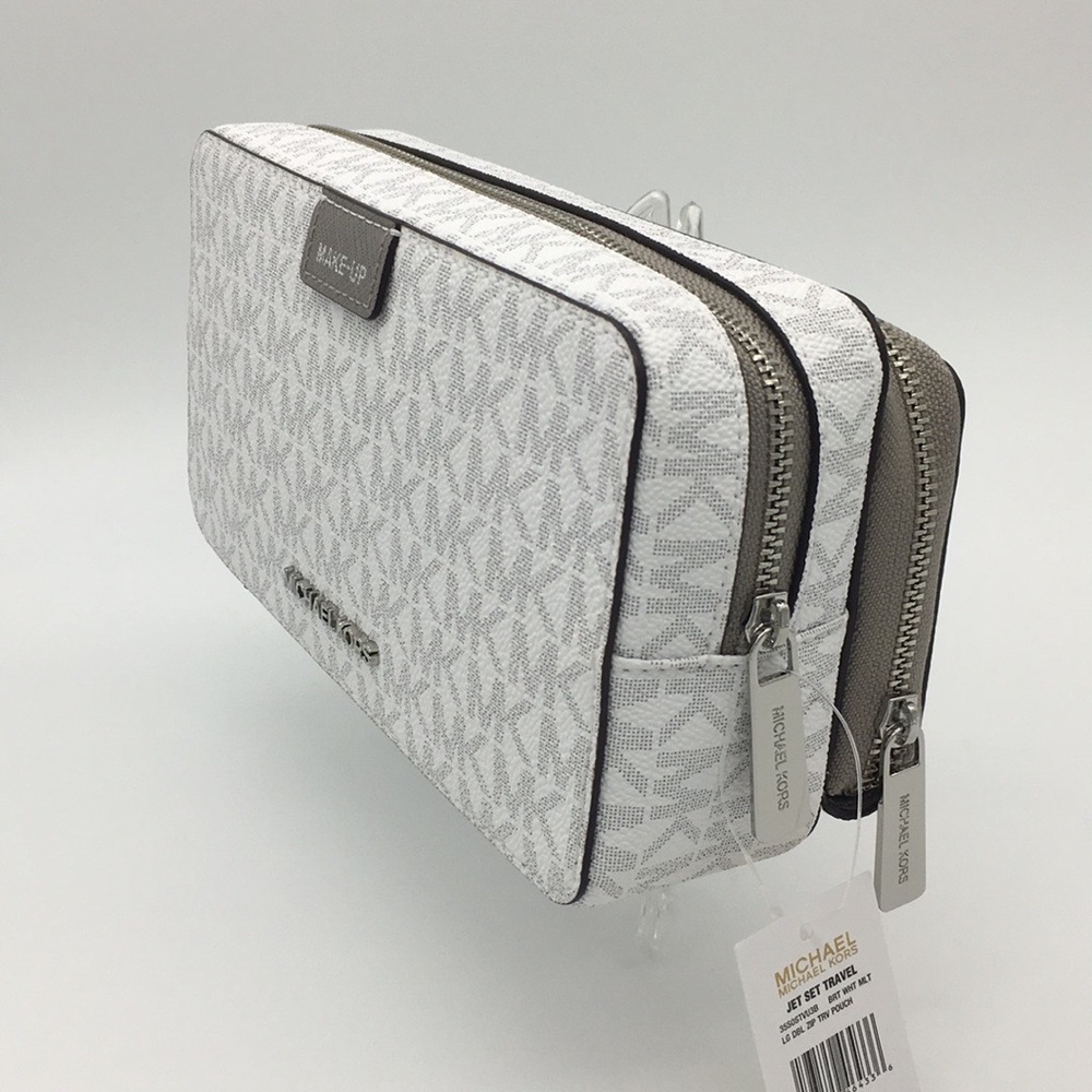 Michael Kors Jet Set Travel LG DBL ZIP TRV POUCH - Picture 7 of 12